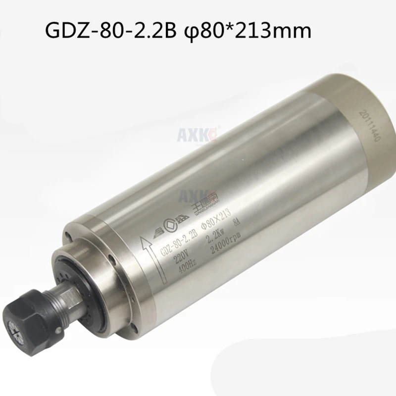 Деревообрабатывающий двигатель шпинделя гравировального Станка 2.2KW 220V/380V GDZ 80 2.2B