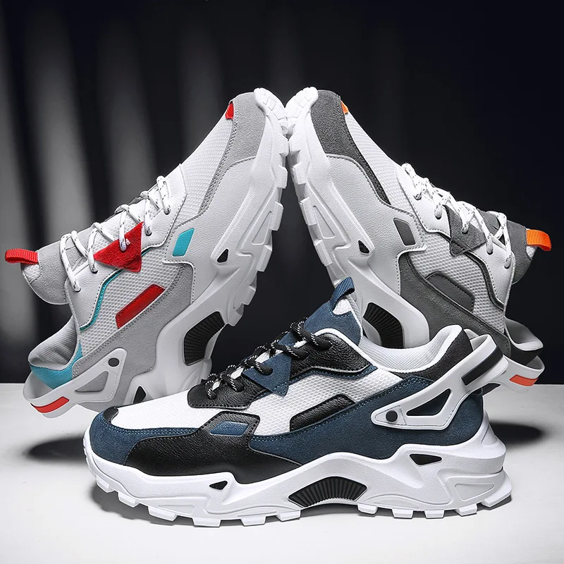 Мужская обувь на очень высокой толстой подошве весна-лето 2020 новый стиль