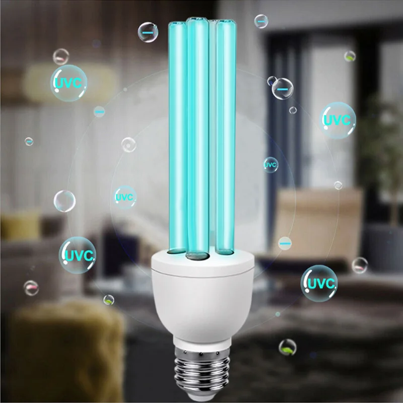 

1Pcs New 15W 25W LED Micro ozone ultraviolet disinfection bulb E27 lamp holder Germicidal Lamp UVC Ultraviolet UV Light Tube