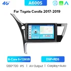 Автомагнитола на платформе Android 10, 4G, LTE, DSP, для Toyota Corolla 2017, 2018, 2019, магнитола, мультимедийный DVD-плеер, GPS-навигация