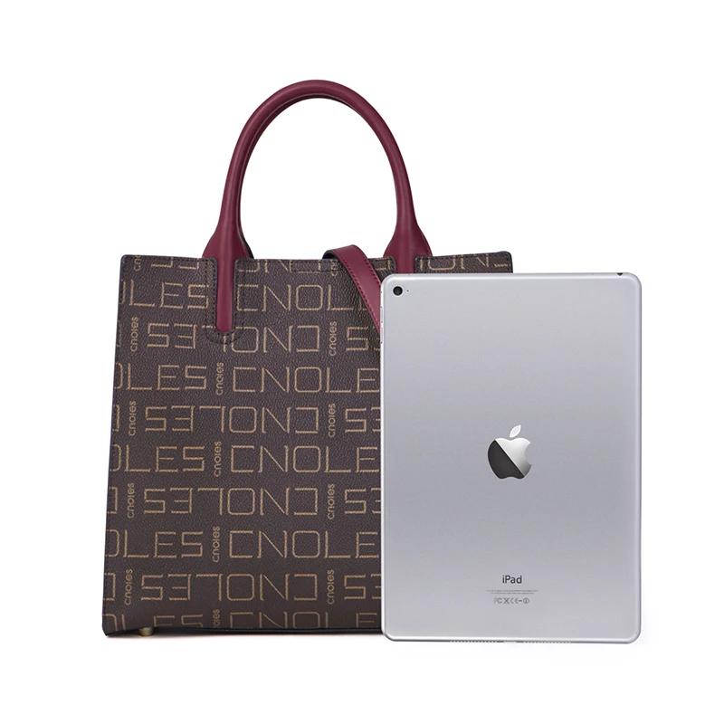 

Cnoles luxurious waterproof fabric PVC bag shoulder large-capacity brand casual tote bag top-handle bags shoulder bags
