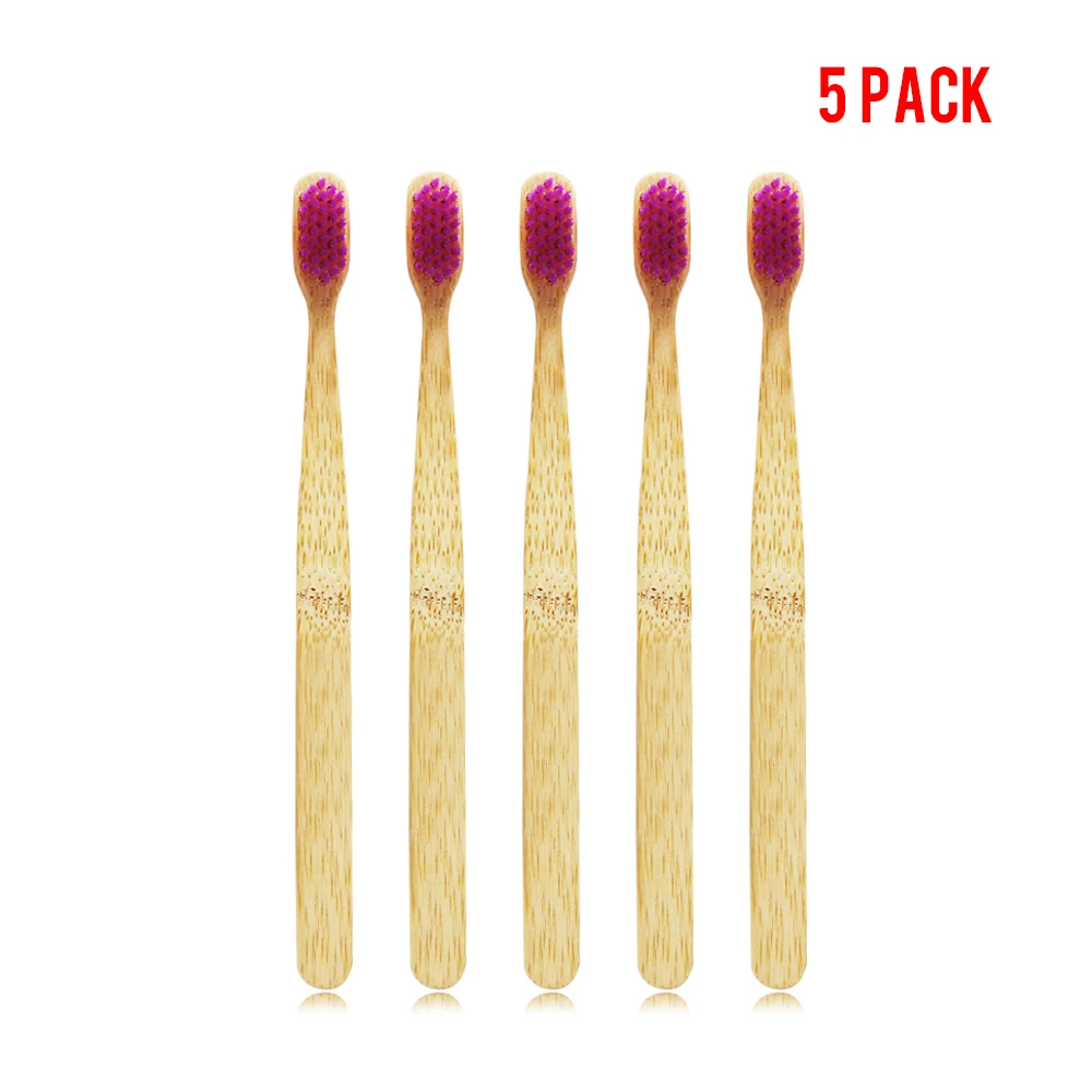 5 упаковок бамбуковые зубные щётки для взрослых | Красота и здоровье