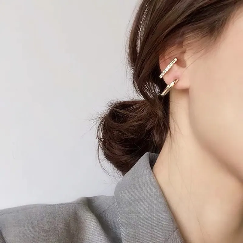 2020 корейский стиль Золотой неровный волнистый скрученный геометрический