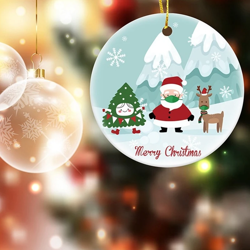 2020 Рождественская елка украшения Счастливого Рождества милый Санта 2 9 дюйма
