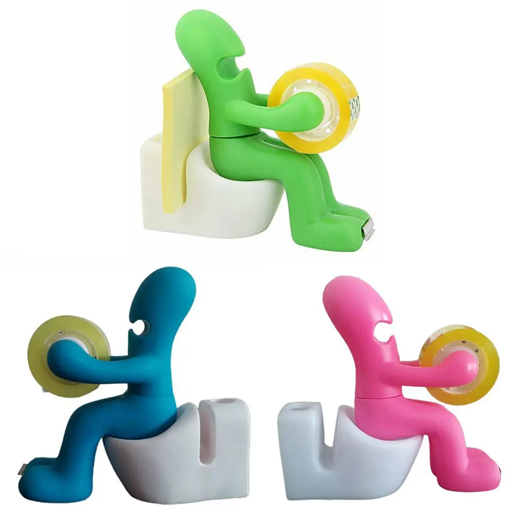 

Tape Dispenser And Supply Station Tape Holder Funny Accessory For Office Home Or School Cartoon Shelf