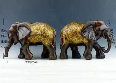 1028--Pure copper archaize elephant pattern flower body statue decoration decorating furnishingS | Дом и сад
