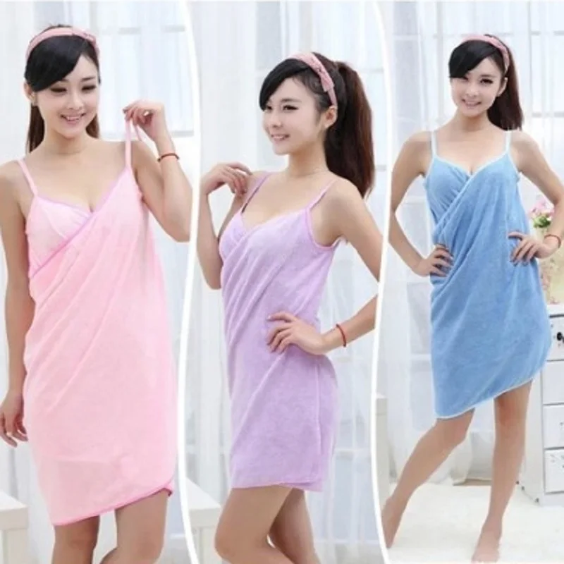 

New Home Textile Towel Women Robes Bath Wearable Towel Dress Womens Lady Fast Drying Beach Spa Magical Sleeping wear