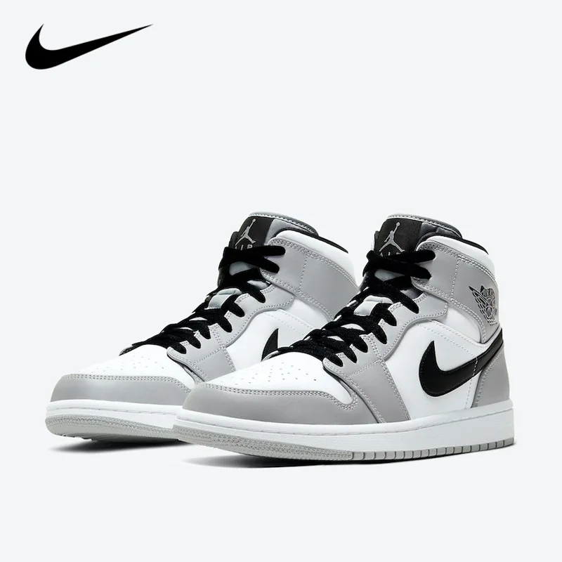

Nike Air Jordan 1 Mid Se chaussures en cuir pour hommes et femmes, baskets unisexes originales et respirantes, mode classique