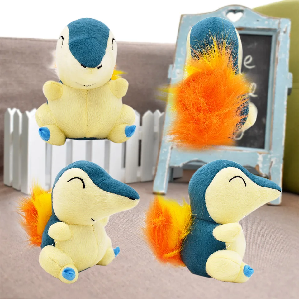 17 см японская аниме Кукла драконит плюшевые игрушки Peluche куклы мягкие животные сидящие Куклы Kawaii желтый милый Рождественский festy