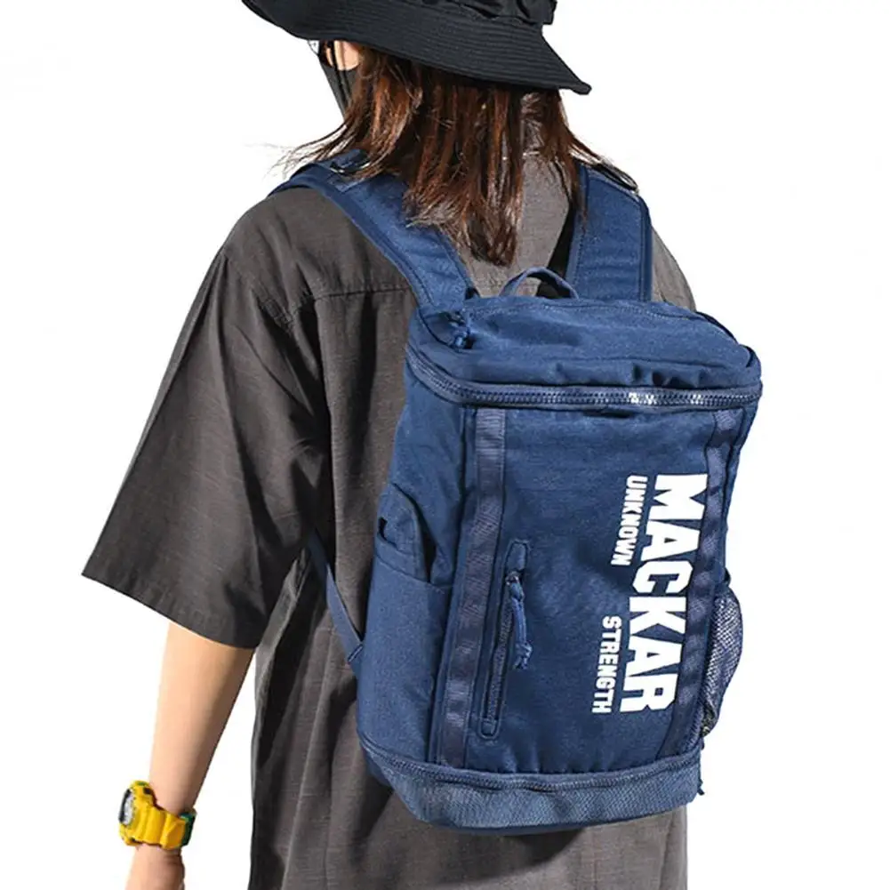 

Backpack Large Capacity Zipper Closure Accessories Wear-resistant Travel Laptop Bag for Outdoor