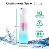 barbershop use refillable ultra fine mist sprayer empty continuous water hair spray bottle for salon hairdressing