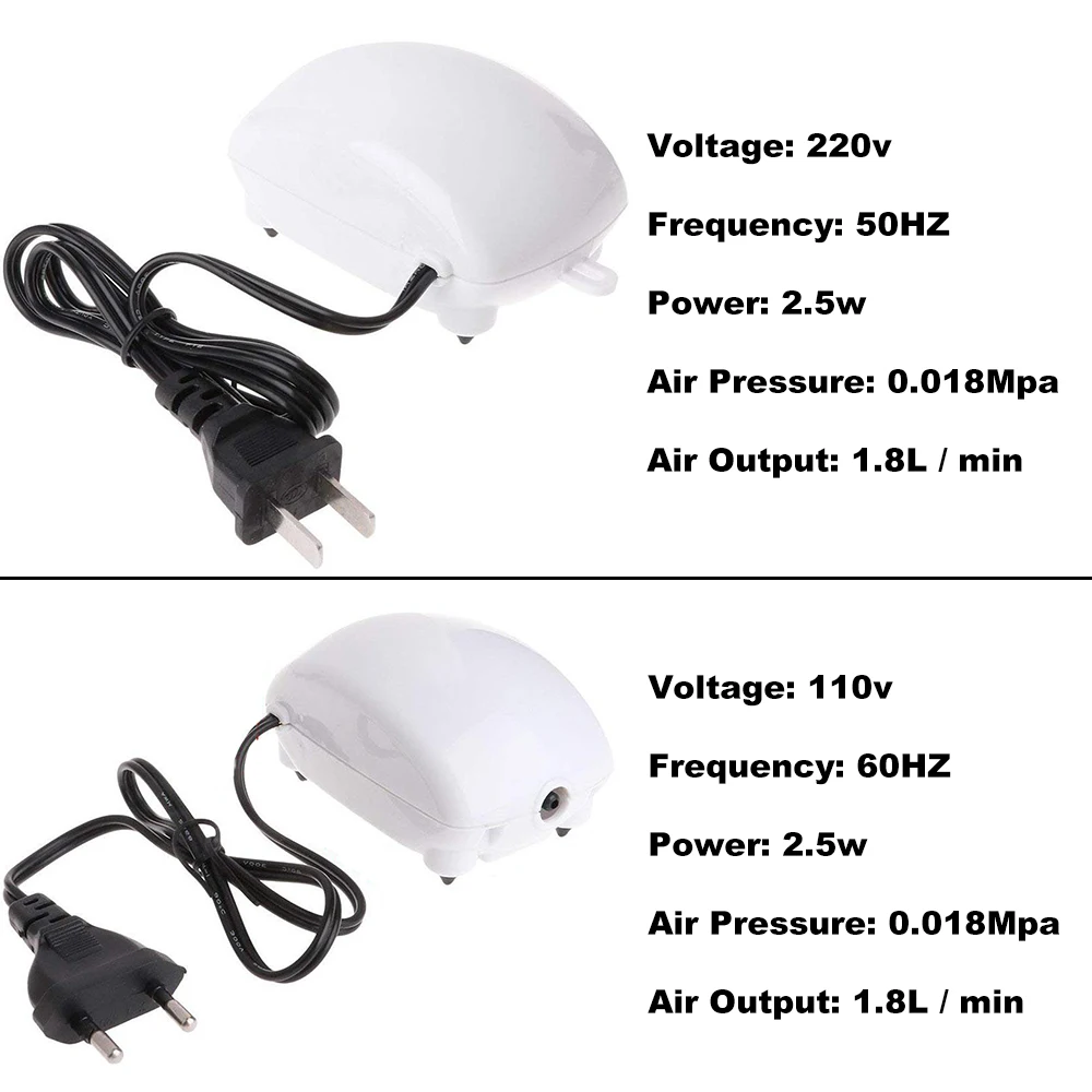 Аквариумный воздушный насос аквариумный мини компрессор кислородный