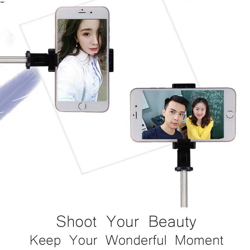 Беспроводная Bluetooth селфи-палка складной мини-штатив расширяемый монопод с