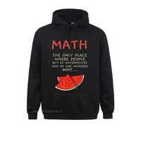 math and watermelons mathematics calculation numbers hoodie sweatshirts hoodies long sleeve slim fit cosie hoods design women