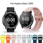 Ремешок силиконовый для часов Haylou Solar LS05, сменный спортивный браслет для смарт-часов Haylou Solar LS01, 20 22