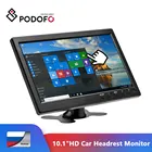 Монитор подголовника автомобиля Podofo, 10,1 дюйма, HD, ЖК-дисплей, HD, цифровой экран HDMIVGAAVUSBSD, тонкий, с УФ-покрытием, для ПКтелевизораDVD-плеера