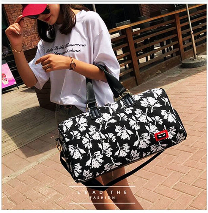 New Flowers Women Gymtas Yoga Bolsa Waterproof Sports Bags Shoes Men Gym Bags For Training Bag Tas Fitness Travel Sport Handbag