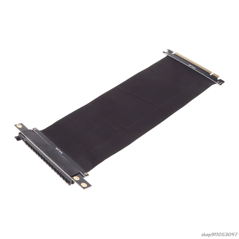 

PCI Express PCIe3.0 16X to 16X Flexible Cable Card Extension Port Adapter 90Degree Angle High Speed Extender Riser Card Dropship