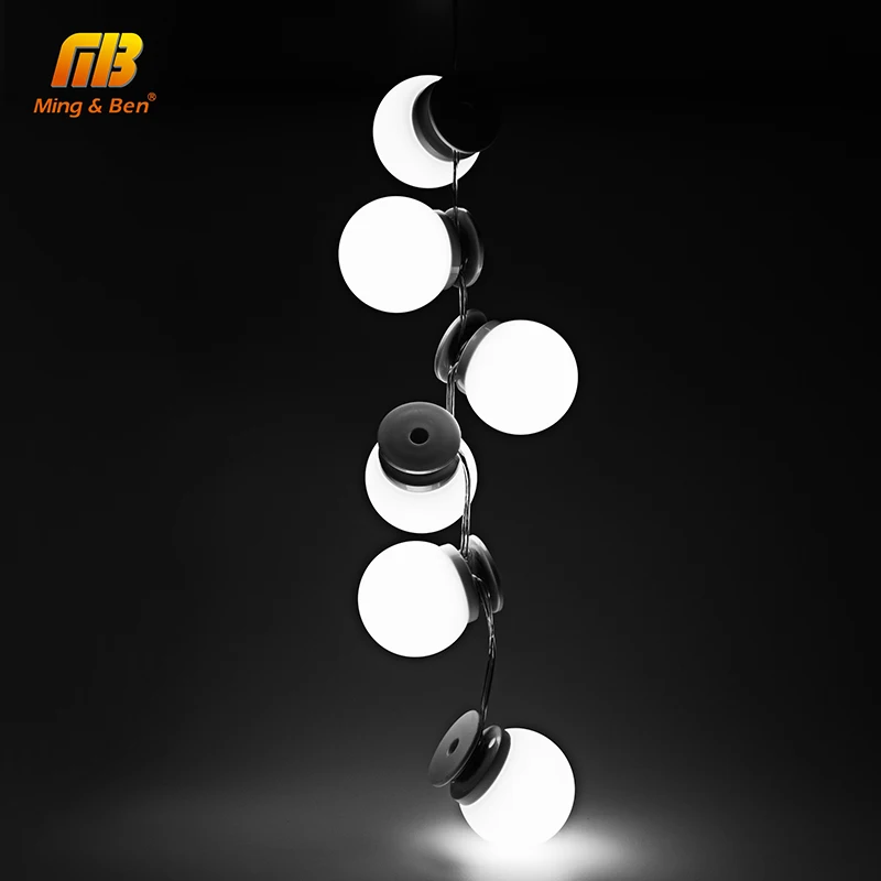 Светодиодный светильник для макияжа 10 лампочек холодный белый теплый