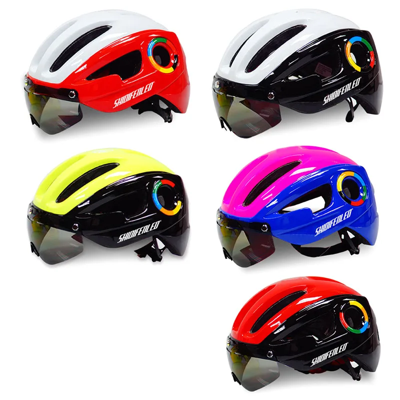 

Bicycle Helmet Cycling Safy Adjustable Mountain Road Bike Helmet with Goggles for Adult Men Women Ultralight Cycling Equipment