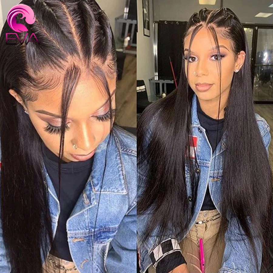 Парики из ЕВА человеческие волосы на полной сетке парики с предварительно