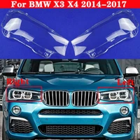 car front headlight cover lampshade transparent lampcover for bmw x3 x4 f26 2014 2017 head lamp light covers glass lens shell