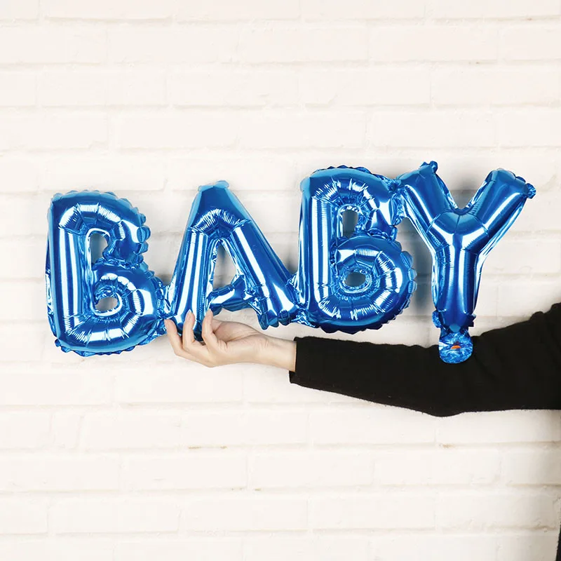 

Baby Boy Girl Letter Foil Balloons Baby Shower Birthday Wedding Party Decorations Large Size Connect Baby Alphabet Air Globos