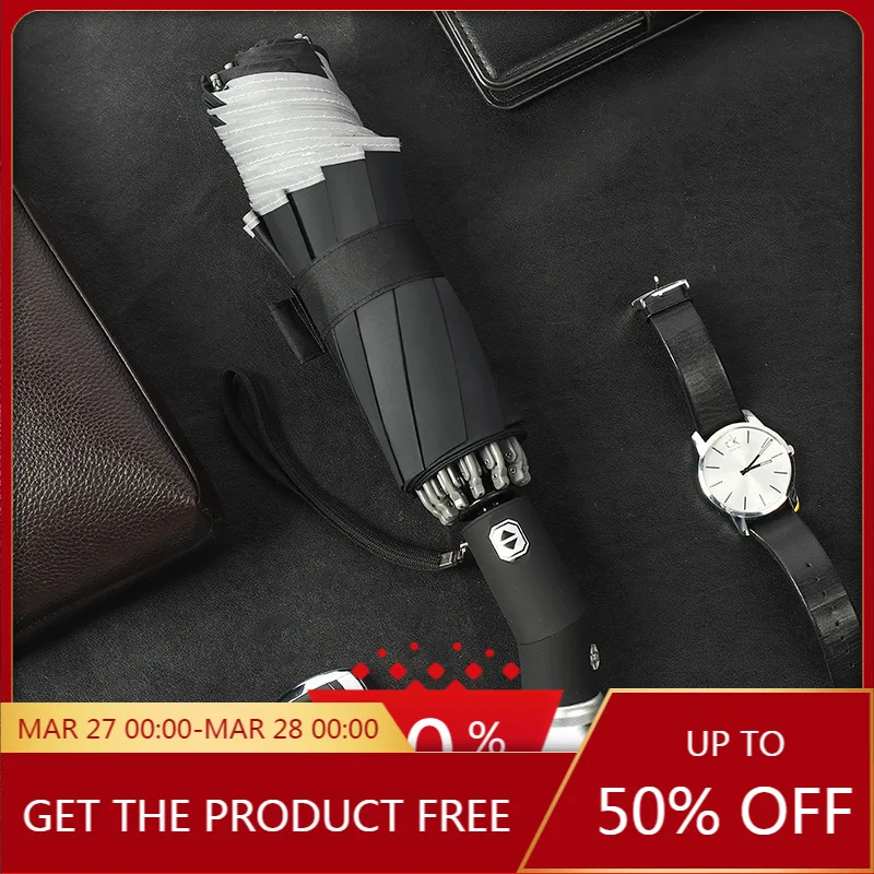 

Creative Flashlight Car Reverse Umbrella Night Reflective Folding Automatic cute umbrella umbrellas patio umbrella