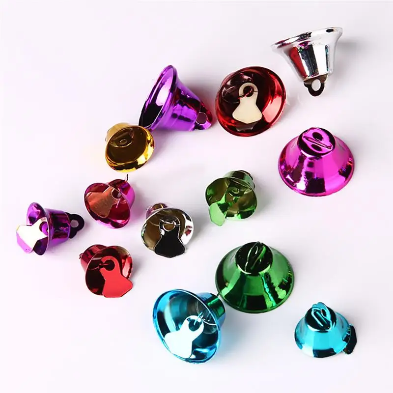 50 шт. 20 мм маленькие Мини колокольчики золотые серебряные для домашних животных