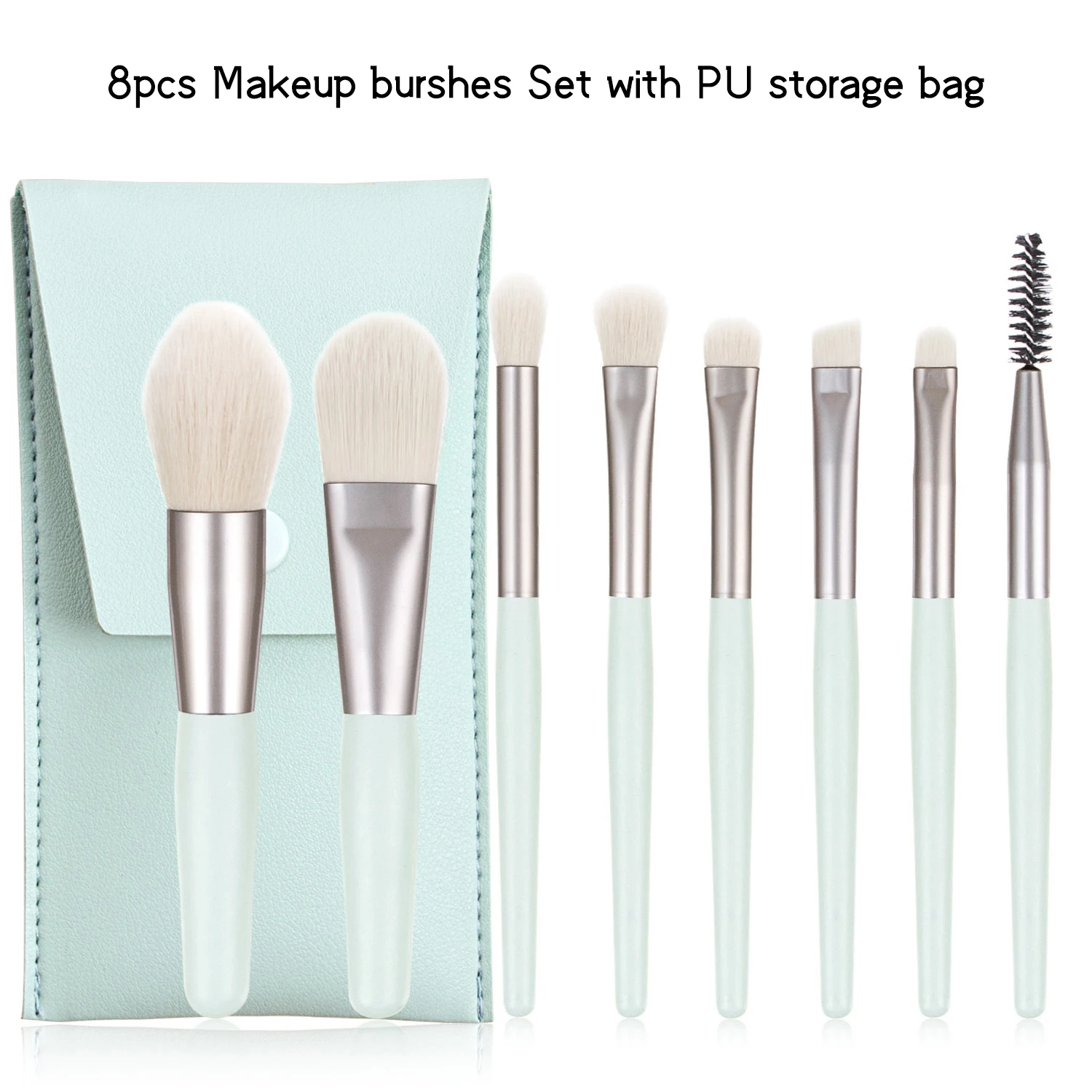 

8pcs/Kit Mini Travel Portable Soft Makeup Brushes Set Eye Shadow Foundation Powder Eyelash Lip Concealer Blush Make Up Brush