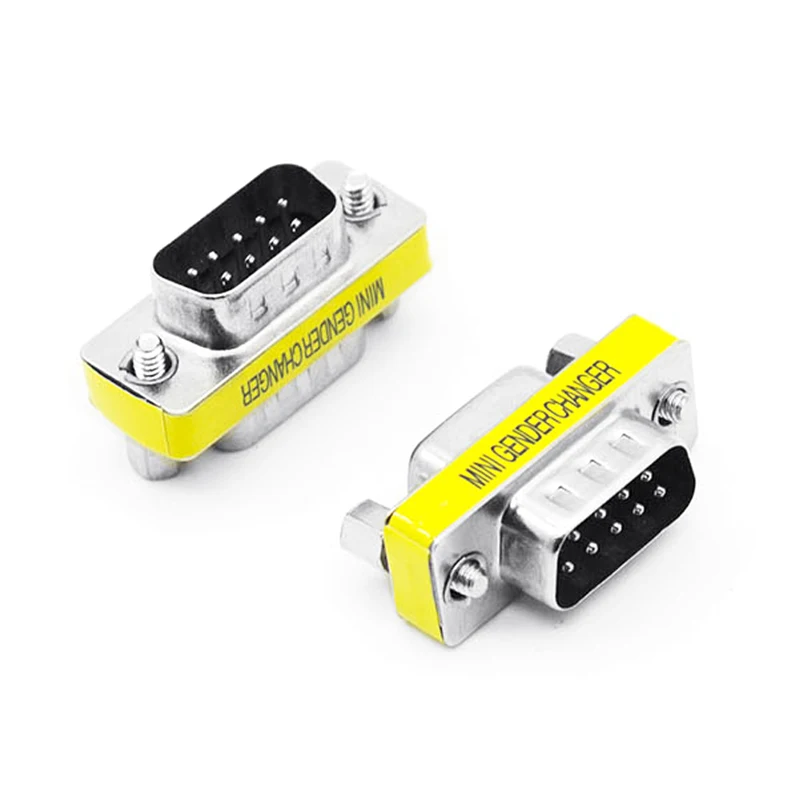 Мини-переходник DB9 9-контактный штекер-штекер/гнездо-гнездо/штекер-гнездо