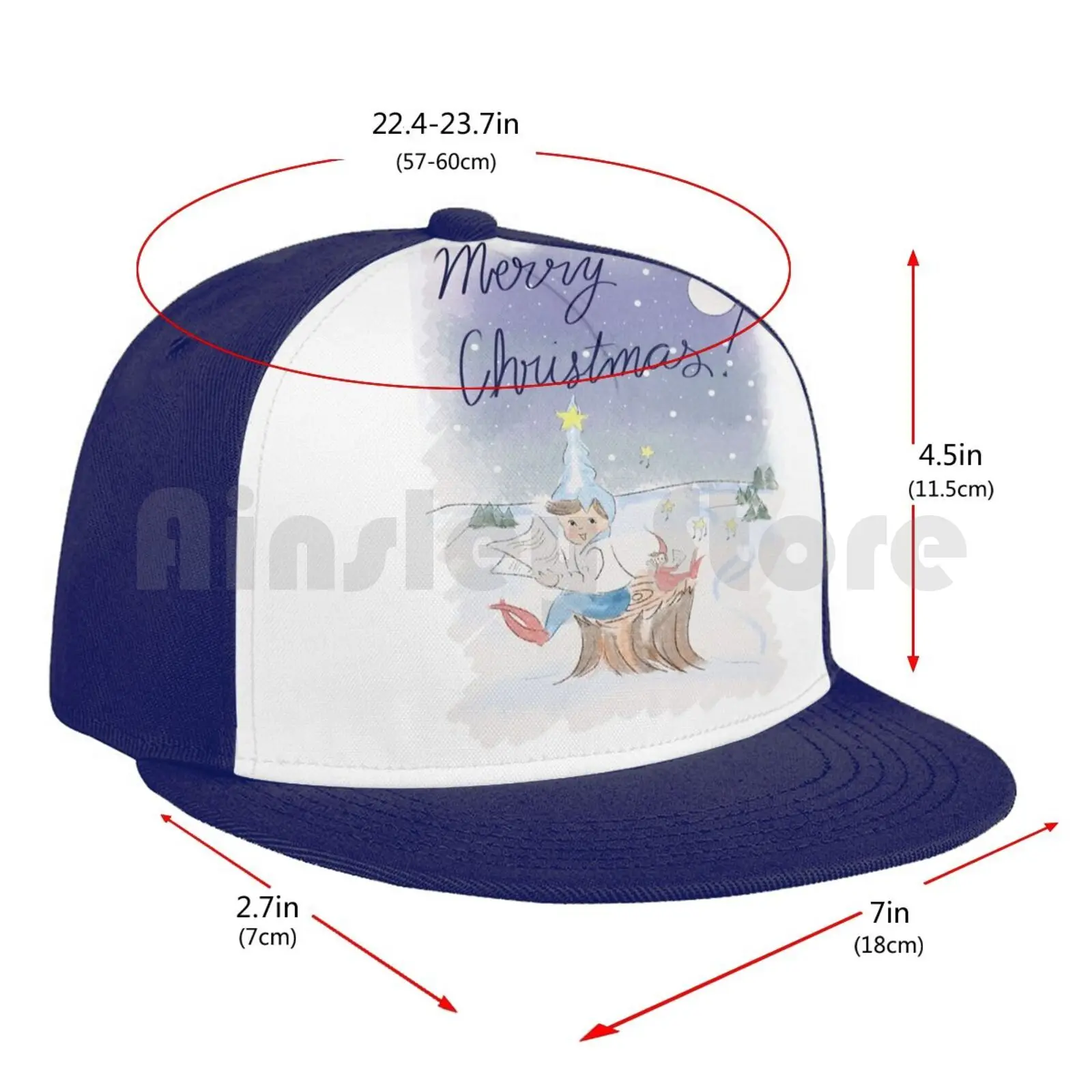 

Carols With The Elves Baseball Cap Adjustable Snapback Hats Hip Hop Elf Elves Christmas Carols Winter Holidays Santa Nighttime