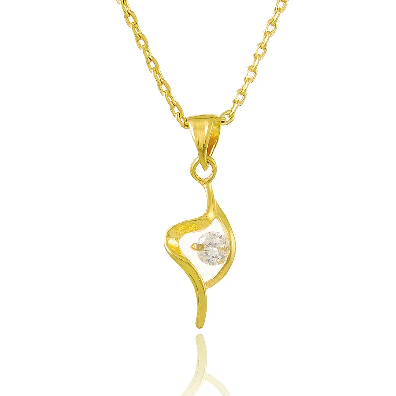 

Luxury 24K Gold Filled heart pendant Necklaces for women wedding Jewelry Wholesale Chain women Necklaces