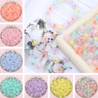 20 new 12mm transparent acrylic petal beads loosely spaced beads for jewelry making diy handmade accessories hole 3 0mm