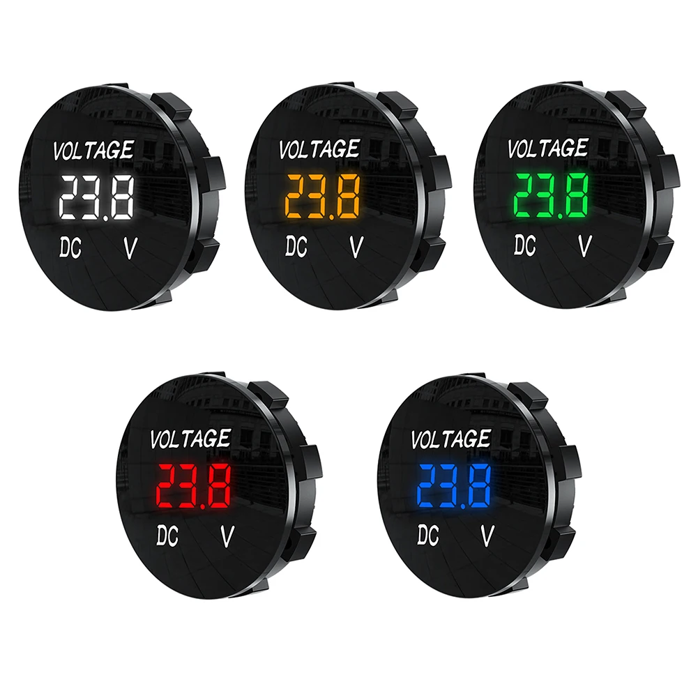 Купи DC 12V-24V Digital Panel Voltmeter LED Display Wateproof Voltage Meter Universal for Car Auto Motorcycle Yacht Boat ATV Truck за 139 рублей в магазине AliExpress