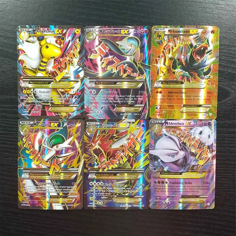 Карты покемона TAKARA TOMY EX MEGA Booster Box 60 шт./кор. битва на английском языке сверкающая
