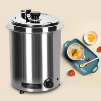 itop 5 7l soup kettle electric liquid base food warmer stainless steel pot for soupsstewsboths for buffet cafeteria restaurant