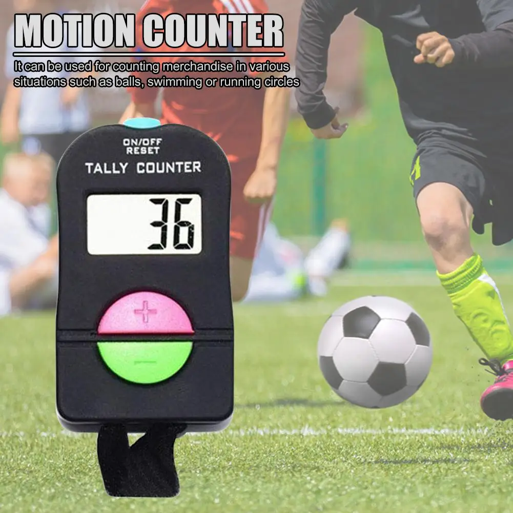 

Спортивный счетчик Clicker, Электрический цифровой ЖК-дисплей, Мини цифровой ручной Скакалка с добавлением вычитания, калькулятор для гольфа и...