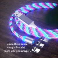 car phone cable usb data line car phone charging cable 360 degree magnetic streamer charging cable travel backup charging cable