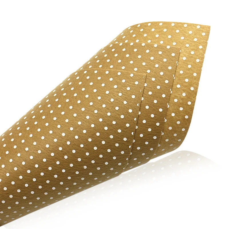 Нетканая хаки Войлок Ткань 30*30 см и узором в горошек ткань войлок для рукоделия