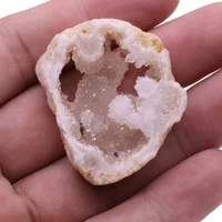 natural white druzy agates pendant reiki heal slice druzy for fashion jewelry making supplies diy necklace earrings accessories