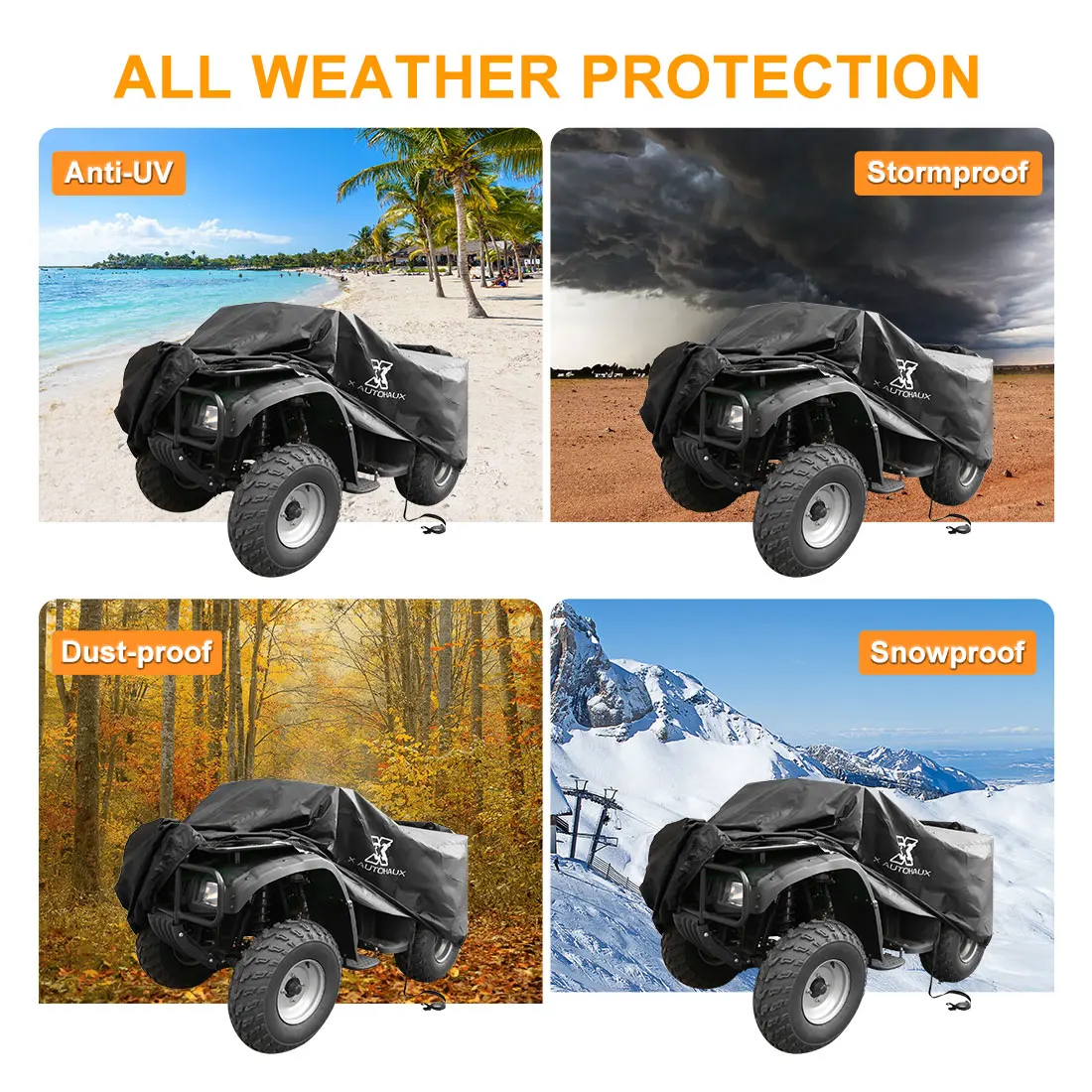 Чехол X AUTOHAUX 5 размеров Quad ATV водонепроницаемый чехол от пыли и снега защита УФ
