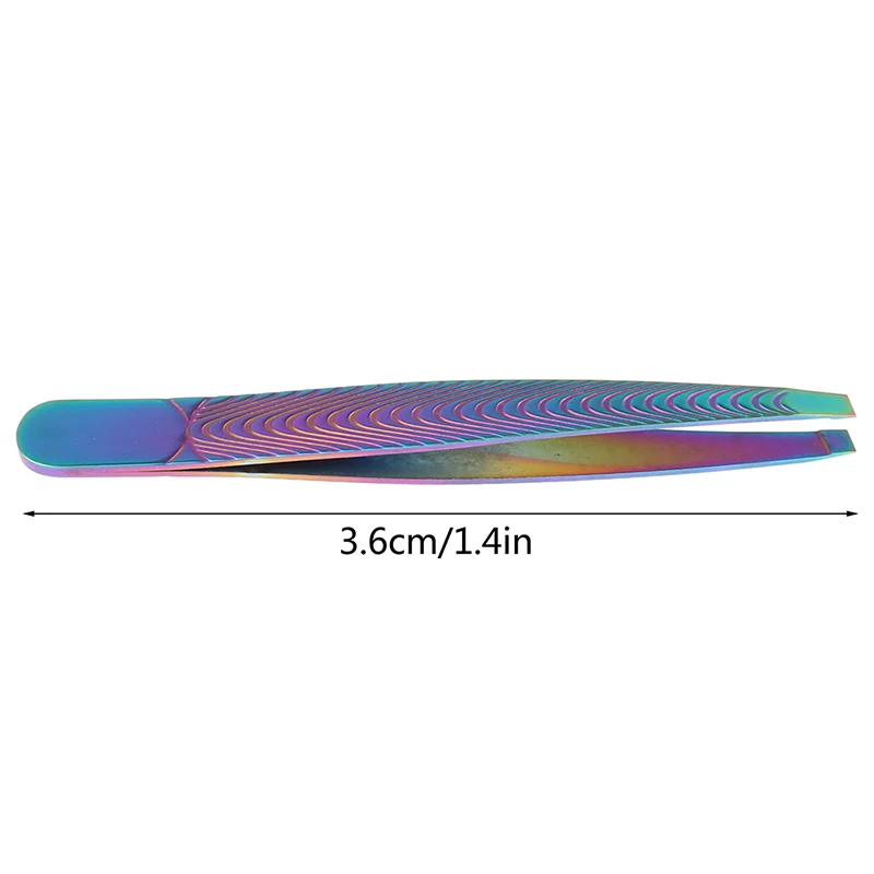 

1pc Stainless Steel Eyebrow Tweezers Clip Slanted Incline Tip Hair Remover