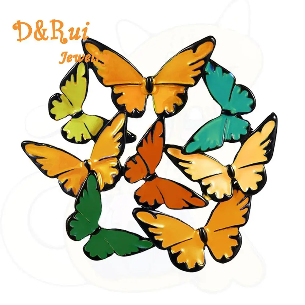 Женская брошь в форме бабочки Элегантная Брошь из сплава насекомого для свадьбы
