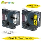 5 шт в упаковке гибкий нейлоновая этикеточная лента 18488 18490 совместимый для Dymo носорог IND лента 12 мм для производитель Этикеток Dymo носорог 4200 5200 6000