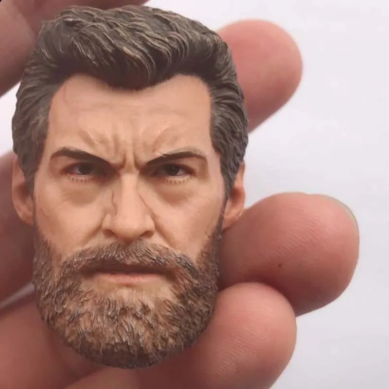 

Масштаб 1/6, голова старого Рогана, вырезанная голова Росомаха, голова солдата для 12-дюймовой экшн-фигурки Phicen Tbleague, игрушка