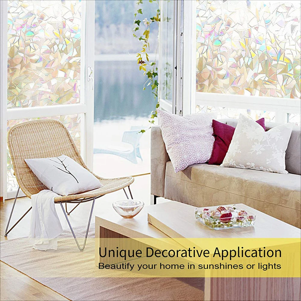 2020 рефракция Электростатическая стеклянная пленка 3D цветной эффект домашнее