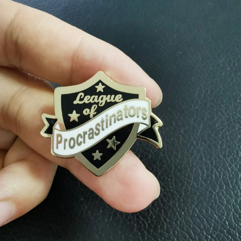 

Celebrates the procrastinator in all of us with this pin!