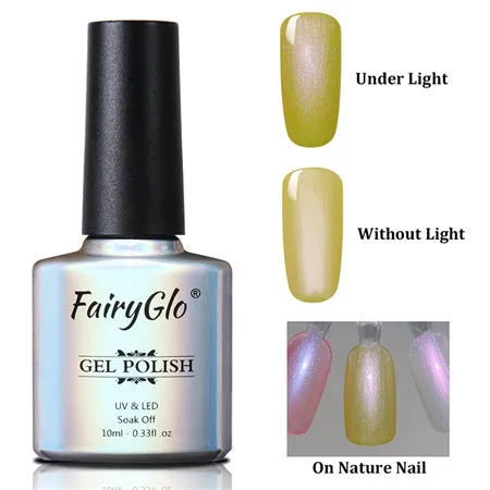 9518 FairyGlo 10 мл Гель-лак для ногтей жемчужный Блестящий УФ-Гель-лак замачиваемый долговечный дизайн ногтей Гель-лак Гибридный лак - Цвет: 9518