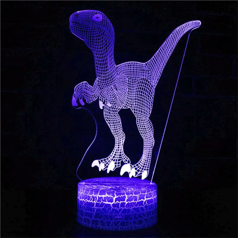 

Creative Animal Night Light for Dinosaur Panosaurus PVC Model LED Night Light Baby Child Sleeping Toy Christmas Gift Battery